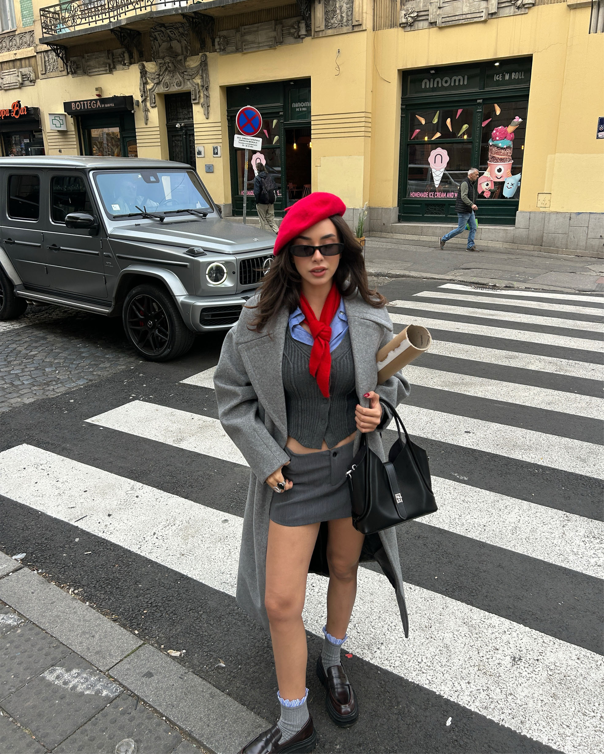 Cindy El ve Çapraz Çanta Siyah