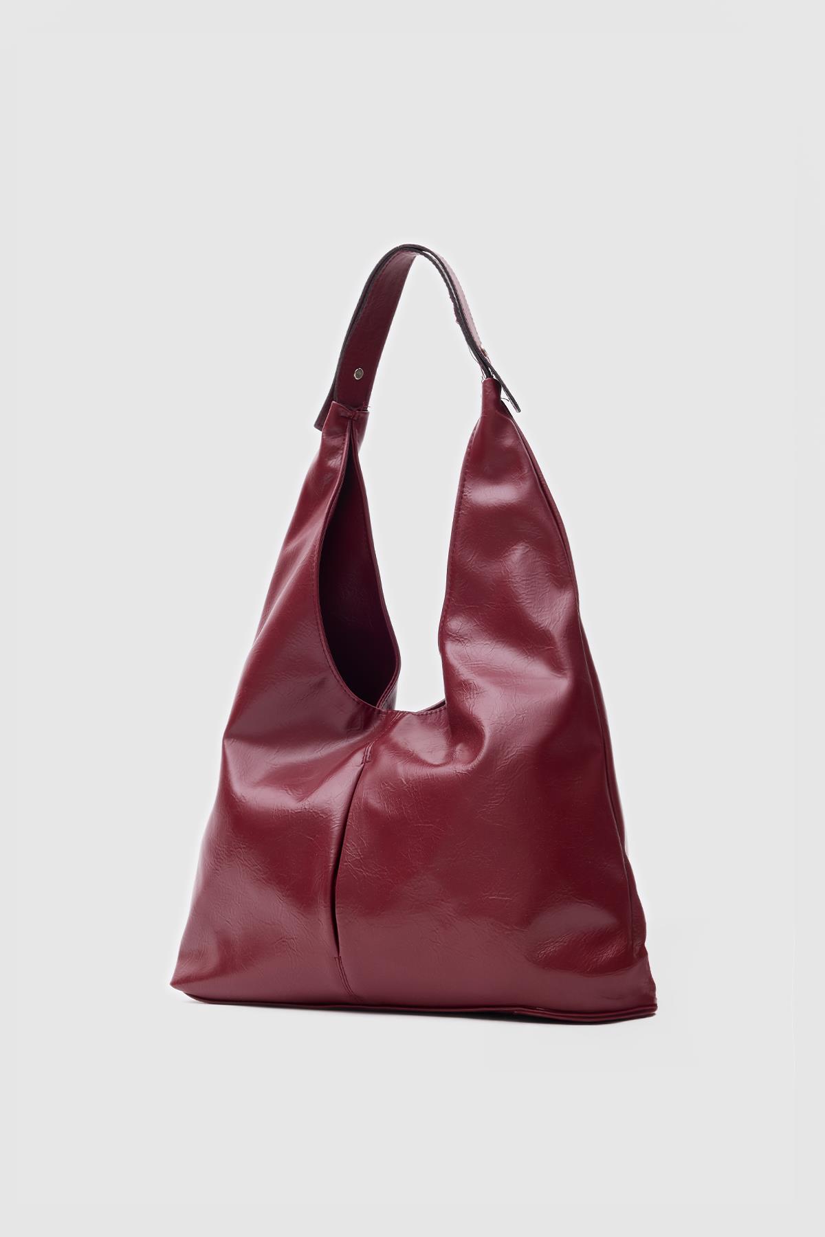 Zaura Salaş Omuz Çantası Bordo | Shule Bags