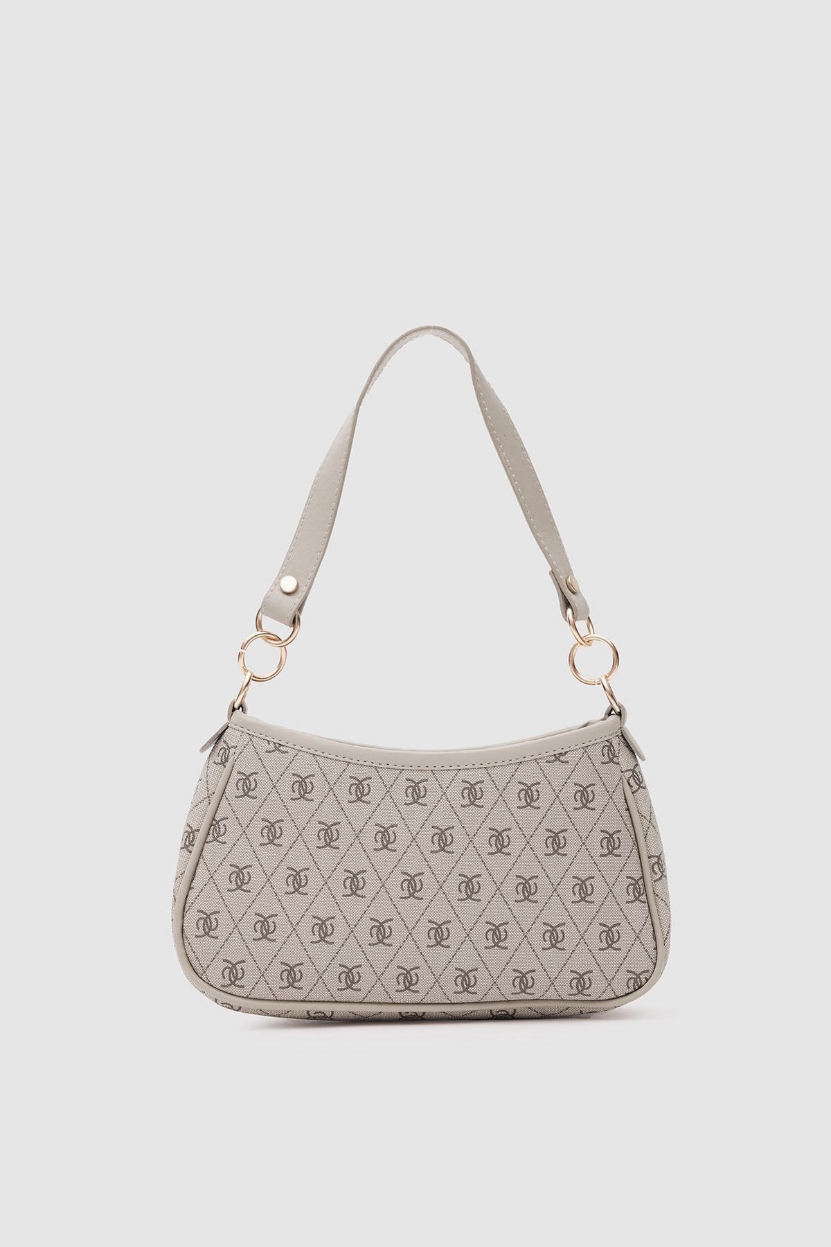 Farme Monogram Baget ve Çapraz Çanta Bej