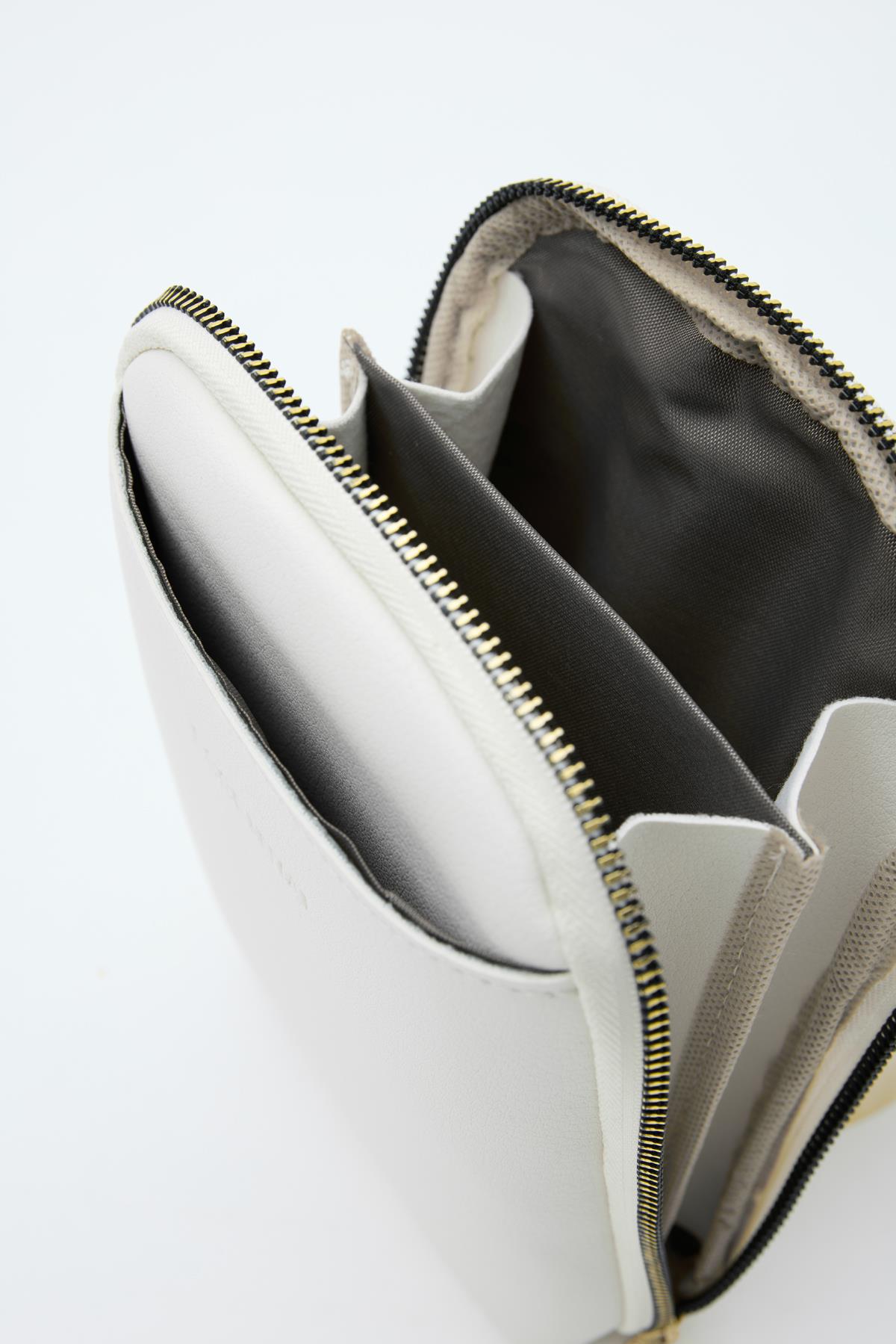 Vux Çapraz Çanta Krem | Shule Bags