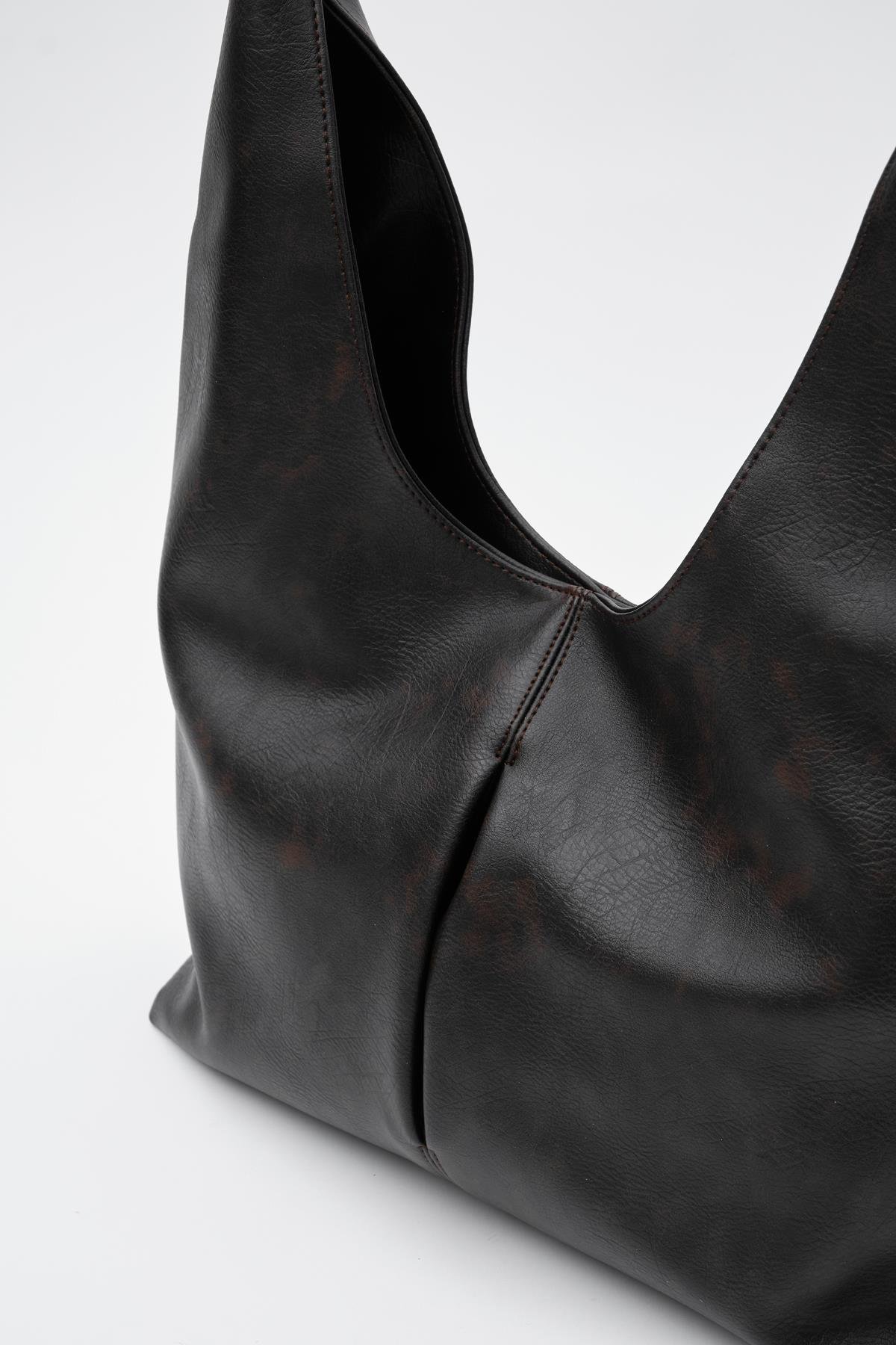 Zaura Nubuk Salaş Omuz Çantası Acı Kahve | Shule Bags