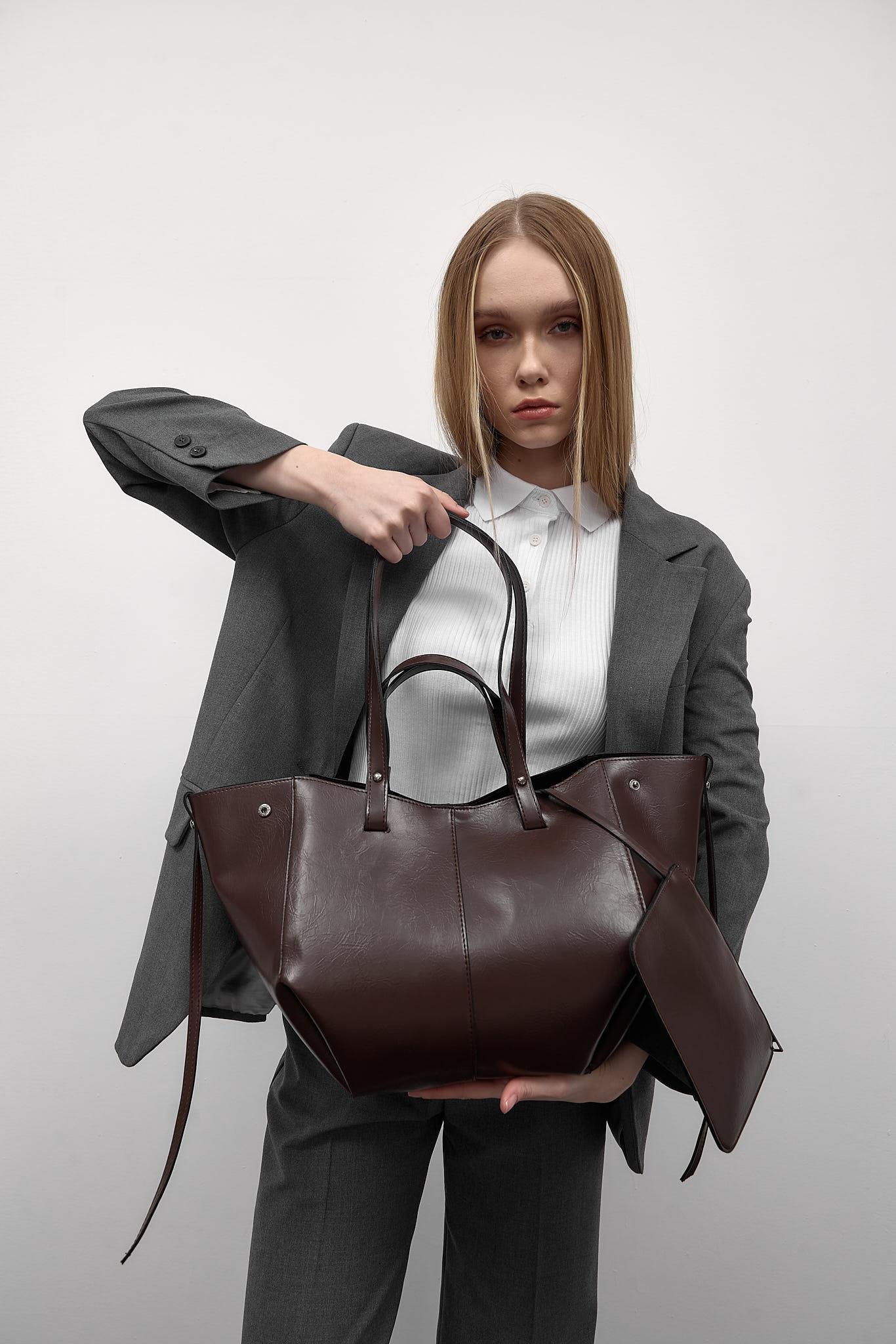 Champ City Omuz Çantası Acı Kahve | Shule Bags