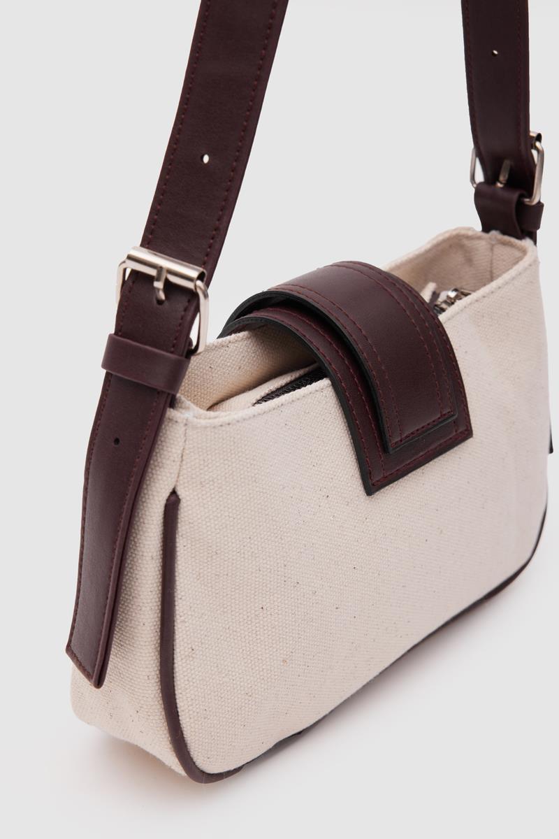 Loop Kanvas Baget Çanta Acı Kahve | Shule Bags