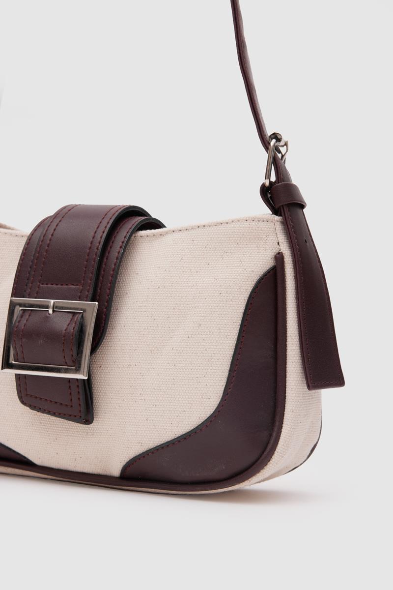 Loop Kanvas Baget Çanta Acı Kahve | Shule Bags