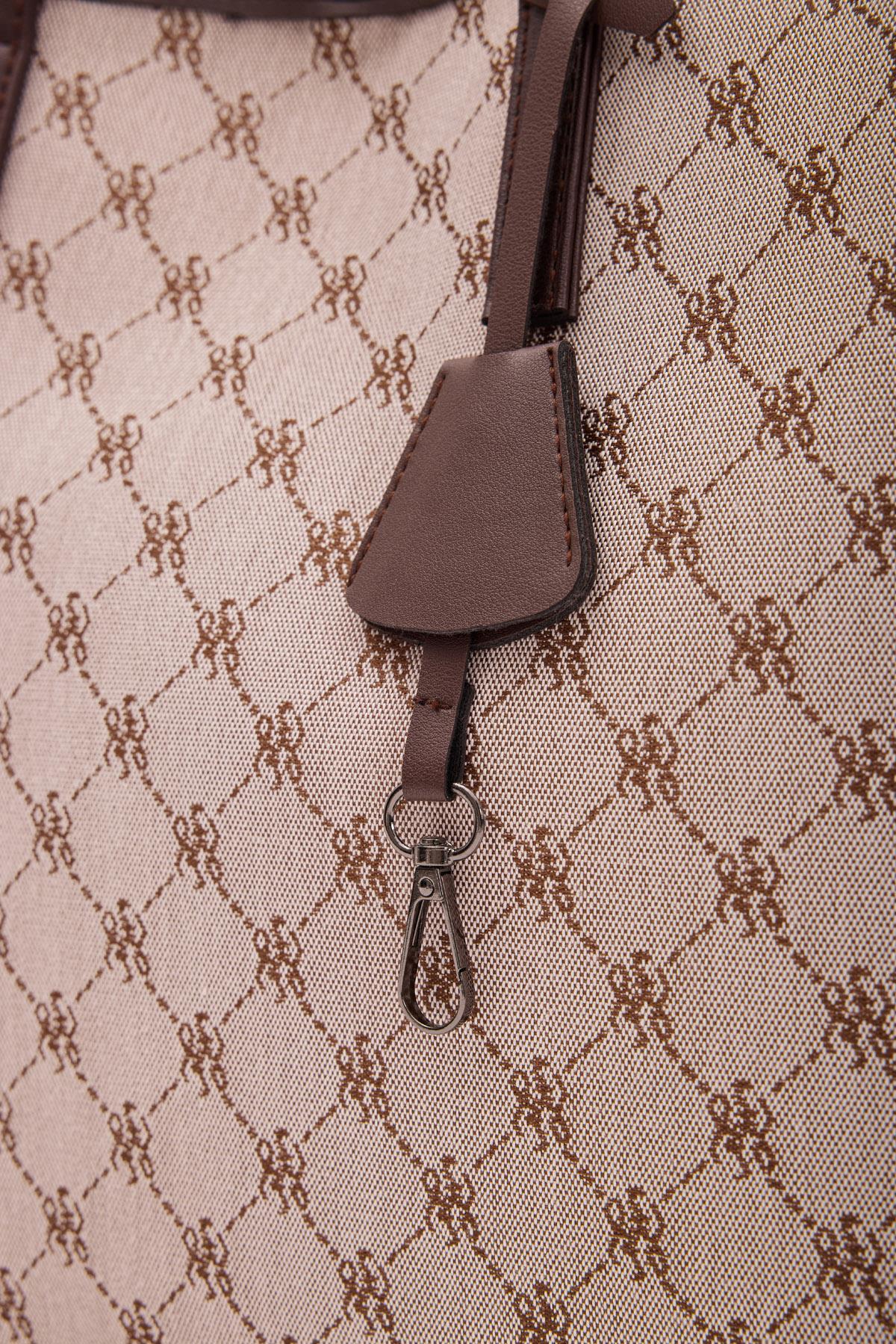 Michelle Monogram Omuz Çantası Acı Kahve · 6