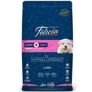 Felicia Az Tahıllı Yavru Kuzulu Medium Large Breed HypoAllergenic Köpek Maması 15 Kg -  Yetişkin Köpek Mamaları