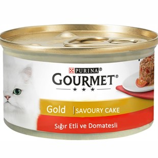 Gourmet Gold Savoury Cake Sığır Etli ve Domatesli 85gr -  Kedi Yaş Mamaları