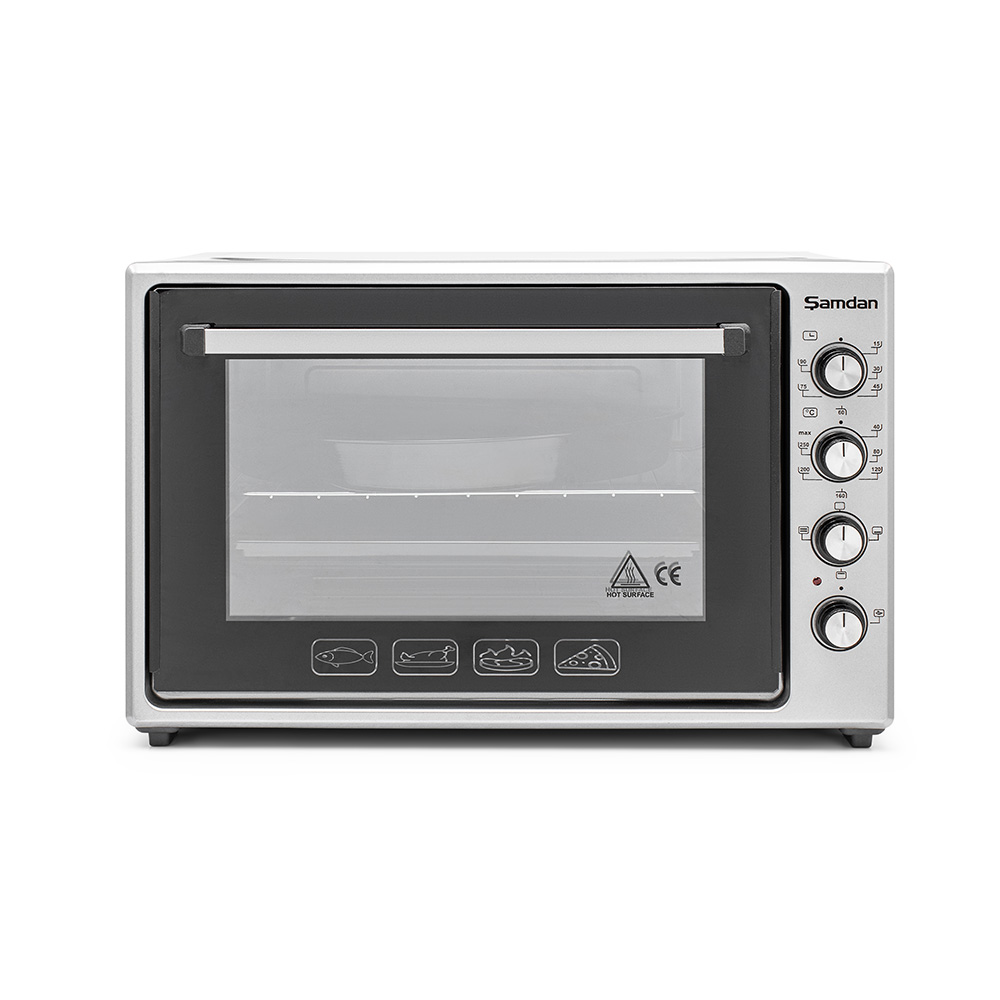 70 Lt. Çift Camlı Fanlı Ve Lambalı Mini/Midi Fırın