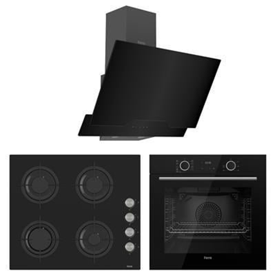 Ferre FryArt Siyah Ankastre Set