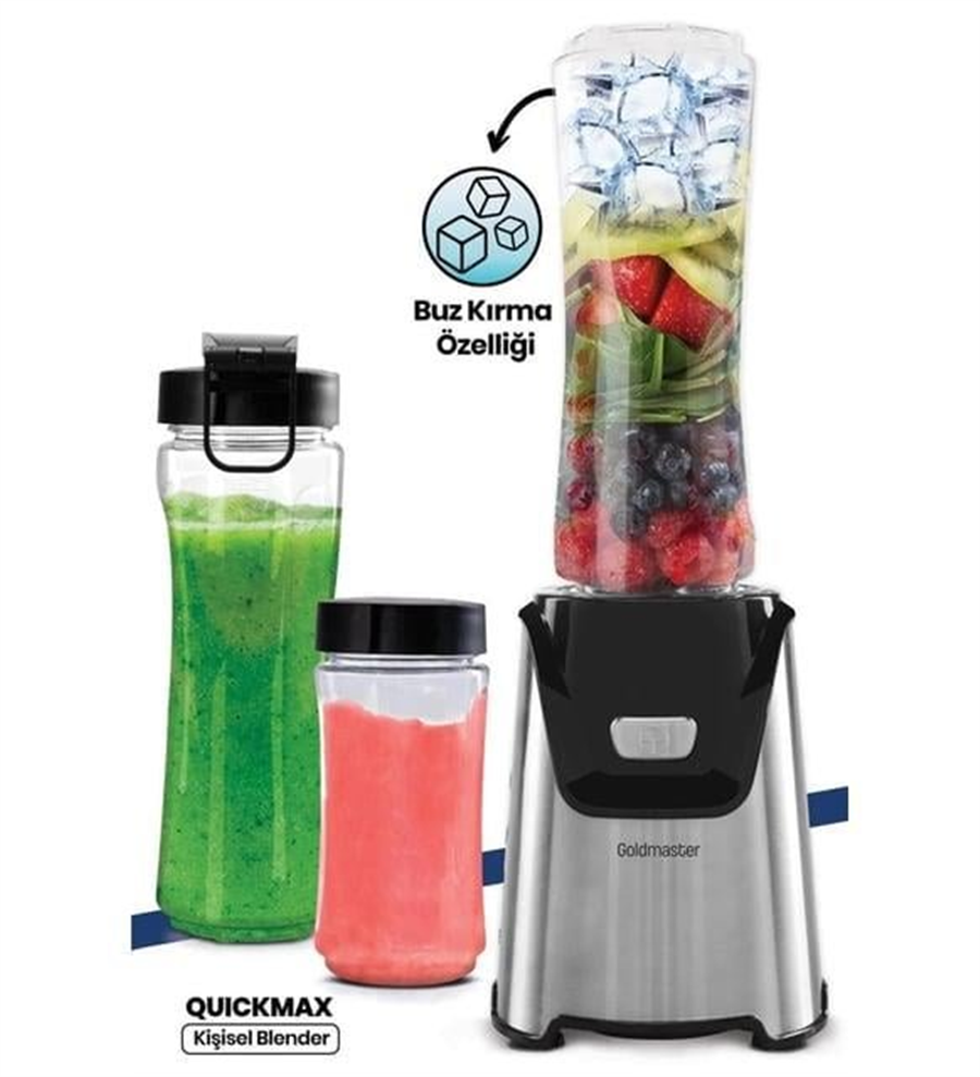 GOLDMASTER GM-7256 QUICKMAX KİŞİSEL BLENDER İNOX