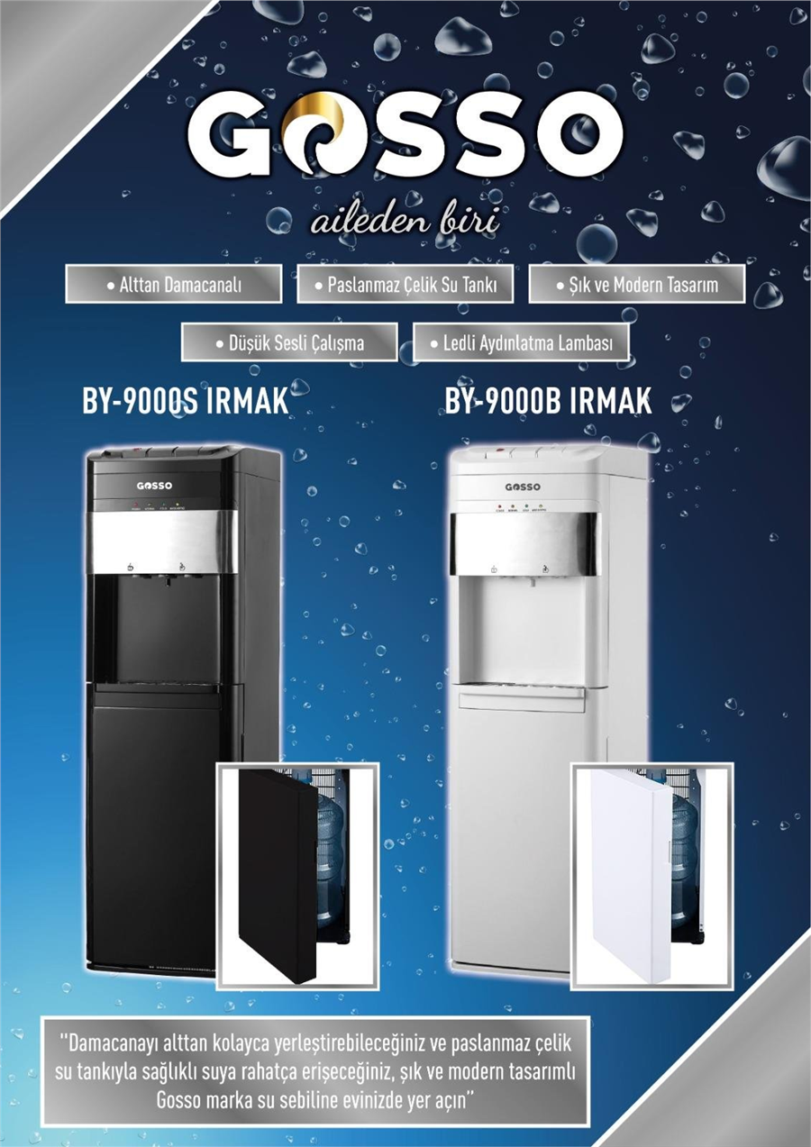 GOSSO BY9000S IRMAK GİZLİ DAMACANALI SU SEBİLİ