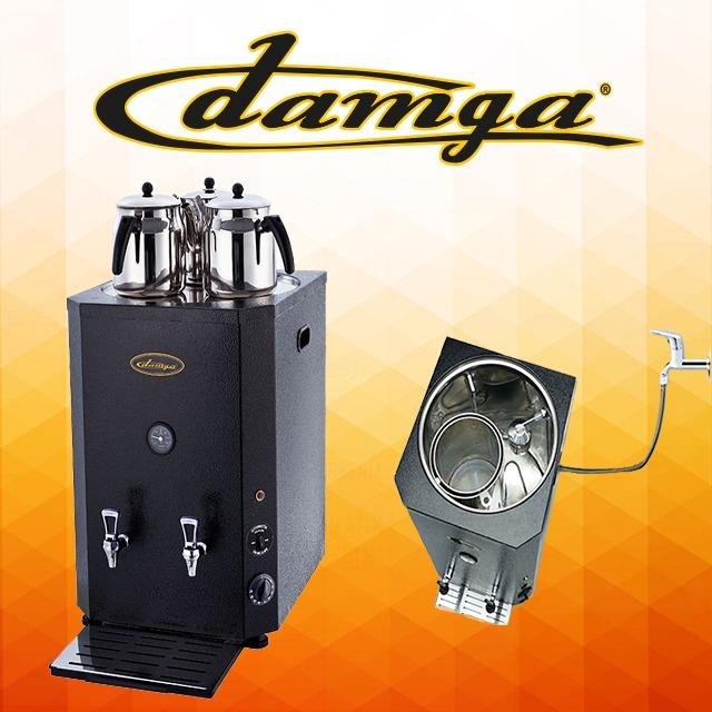 Şebeke Bağlantılı Çift Musluklu Çay Kazanı 250 Bardak 23 litre