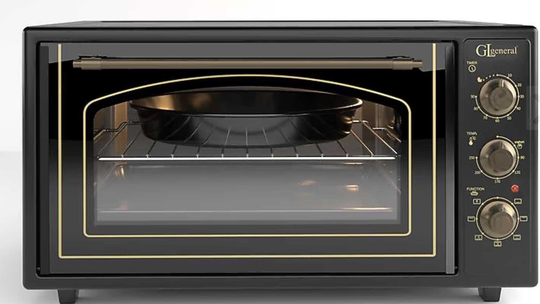 GENERAL GLSF 45710RS 45 LT SİYAH RUSTİK MİNİ FIRIN