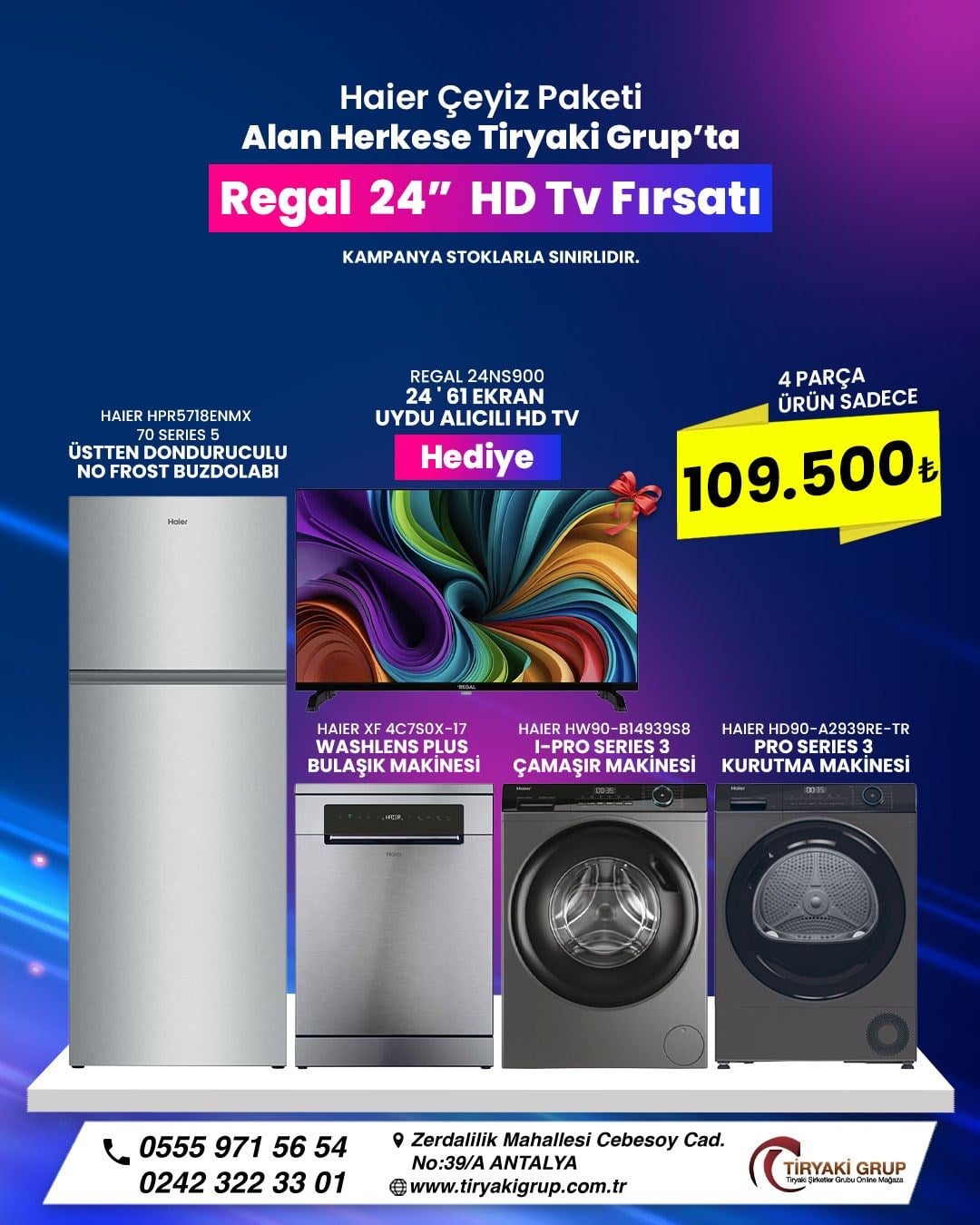 Haier Premium Çeyiz Paketi
