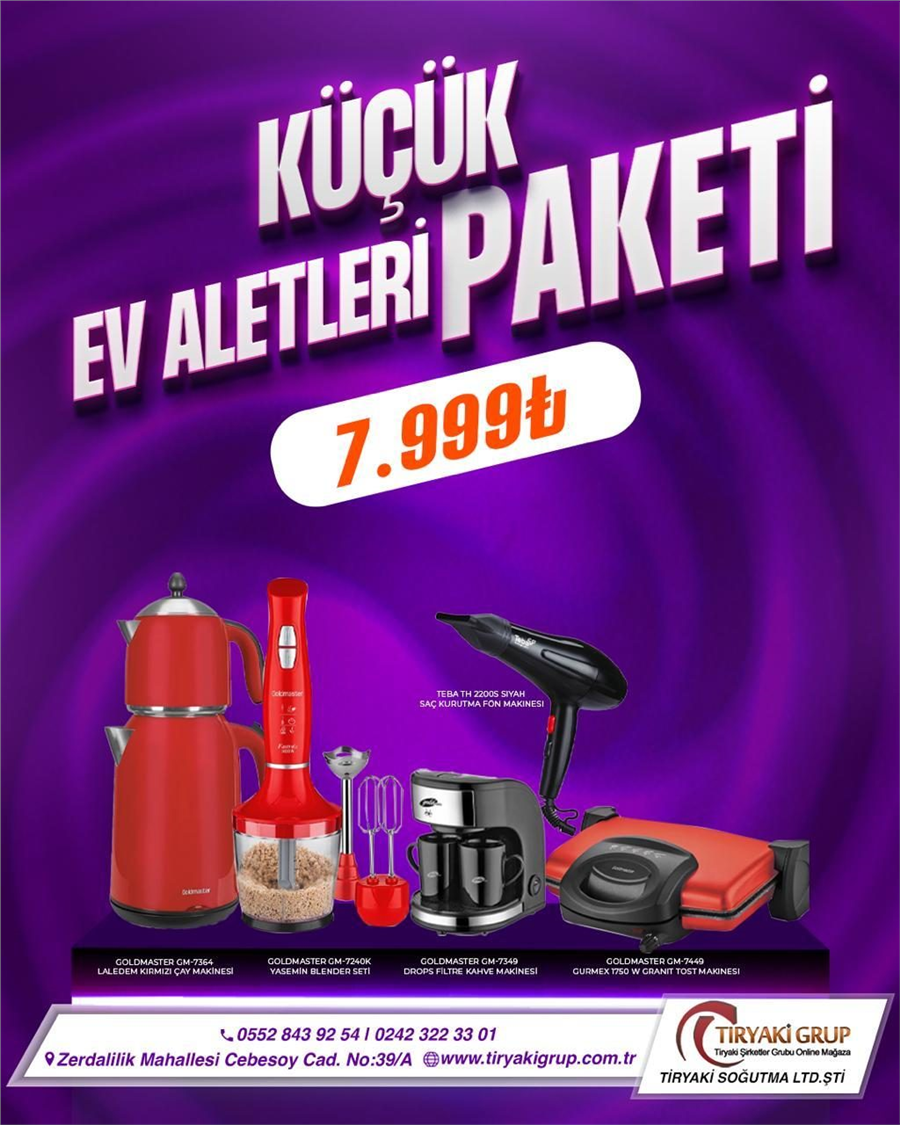 Küçük Ev Aletleri Paketi