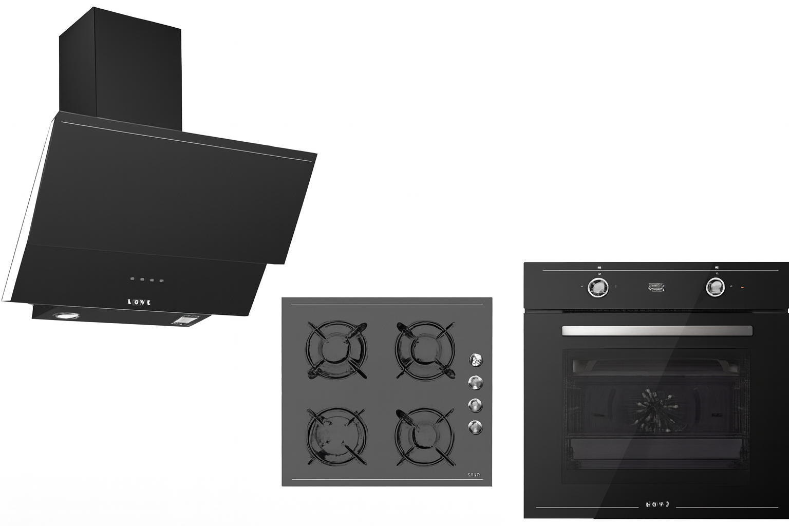 LUNO 3481.6.147.05 - PUSH BUTTON, ALÜMİNYUM FİLTRE, 450 M3 ÇEKİŞ GÜCÜ, LED AYDINLATMA, 3 DEVİR , 60 CM,SİYAH