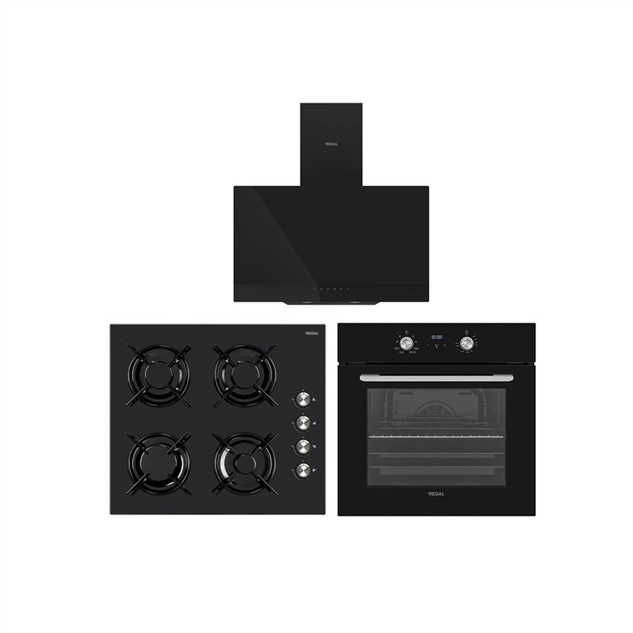 Regal Eğik Siyah Dijital Set