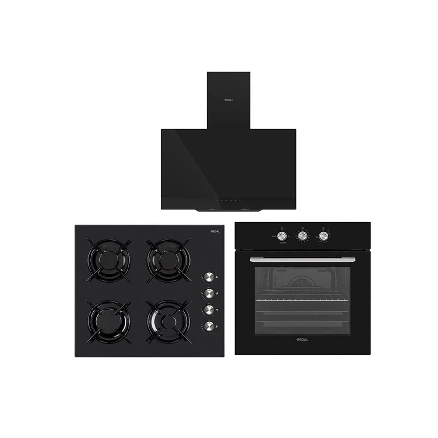 Regal Eğik Siyah Eko Set