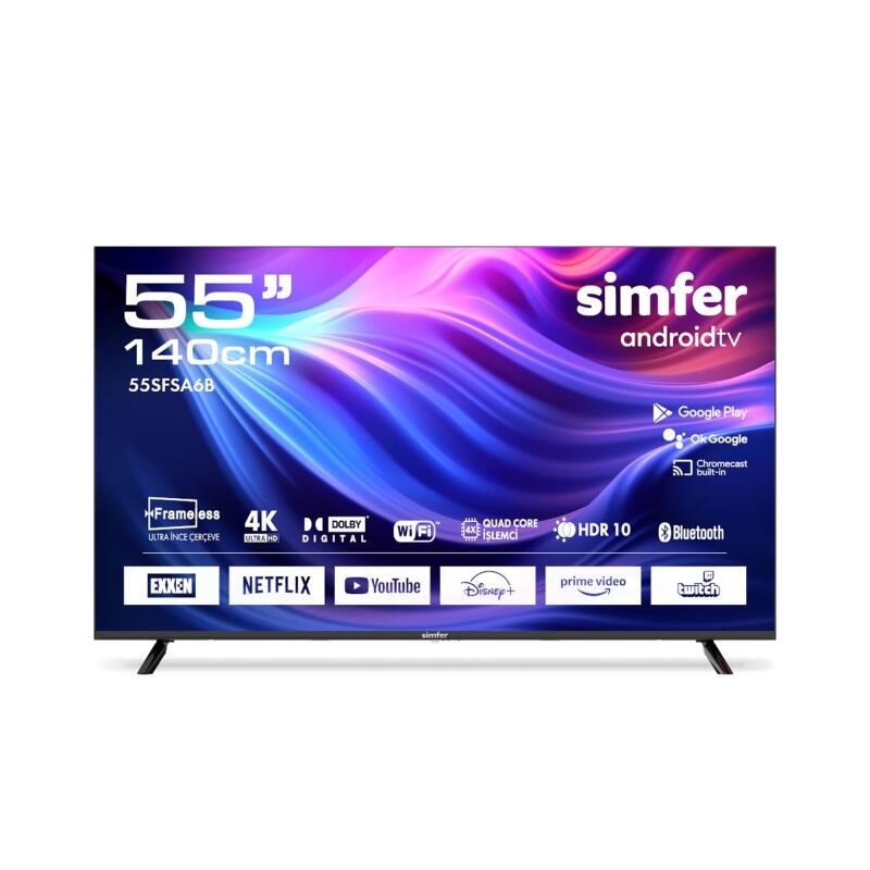 SIMFER 50'' 50SFSV6B VIDAA LED 4K UHD TV