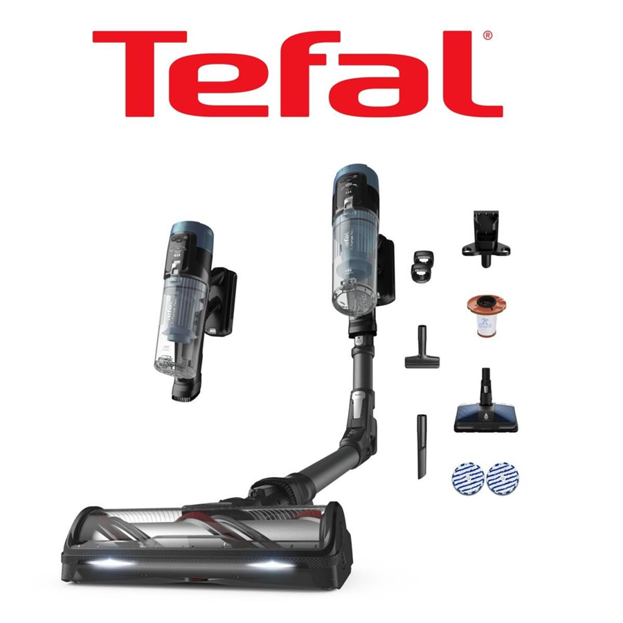 TEFAL X-ForceFlex14.80Aqua Dikey Sarjli Supurge Mavi
