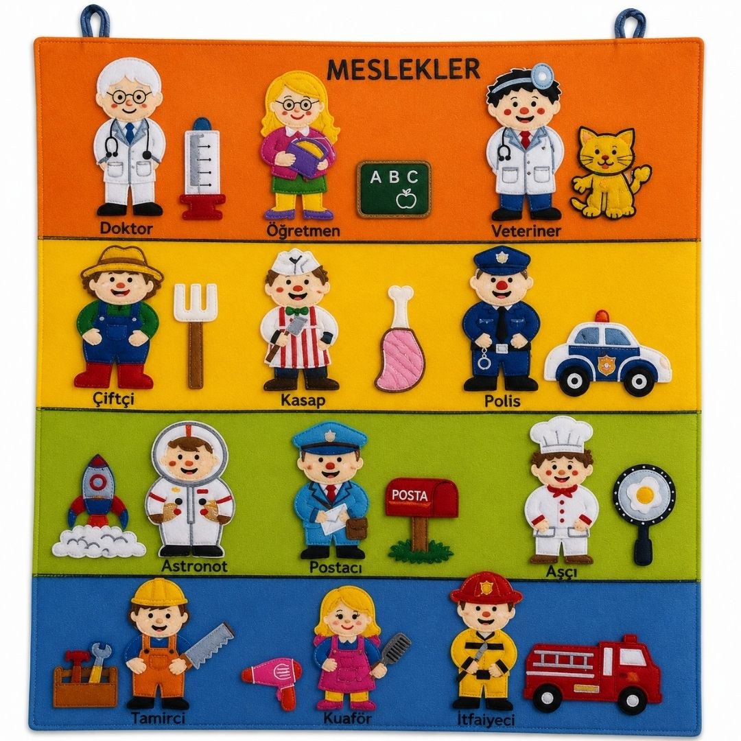 Anadolu Oyuncak Meslekler Cırtlı Pano
