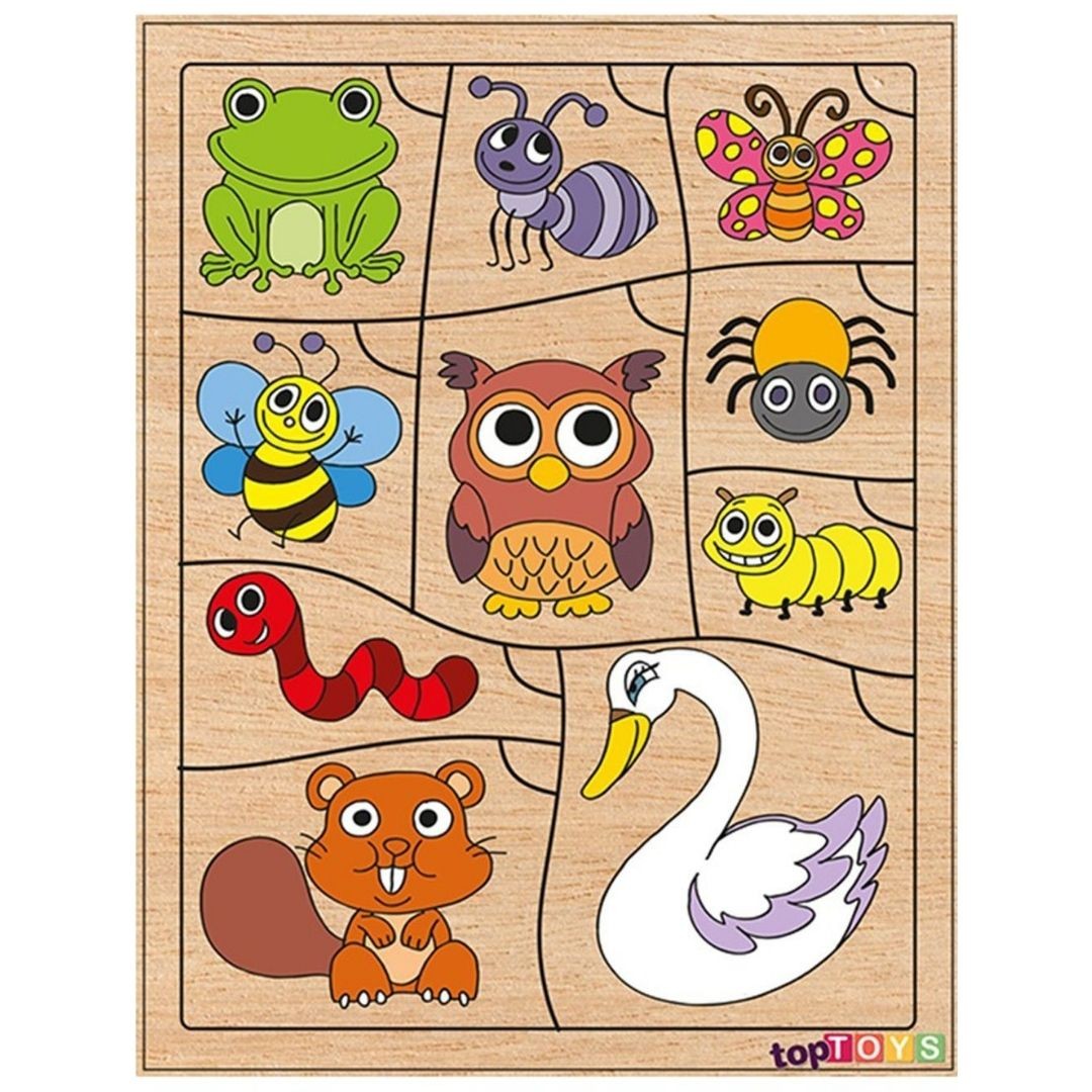 Bil Bakalım Kim Nerede Yaşar ? Ahşap Eşleştime Puzzle