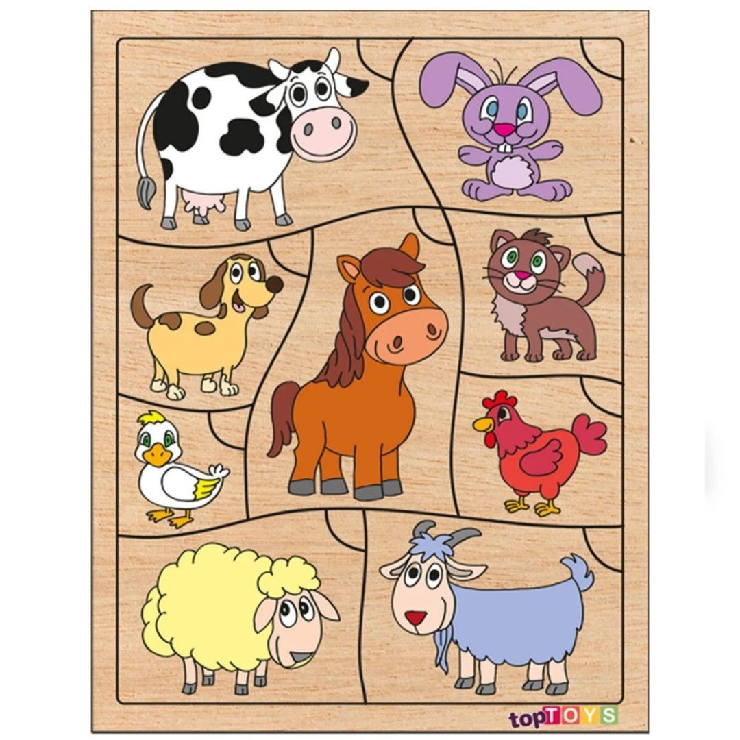 Bil Bakalım Kimin Yavrusu ? Ahşap Eşleştime Puzzle