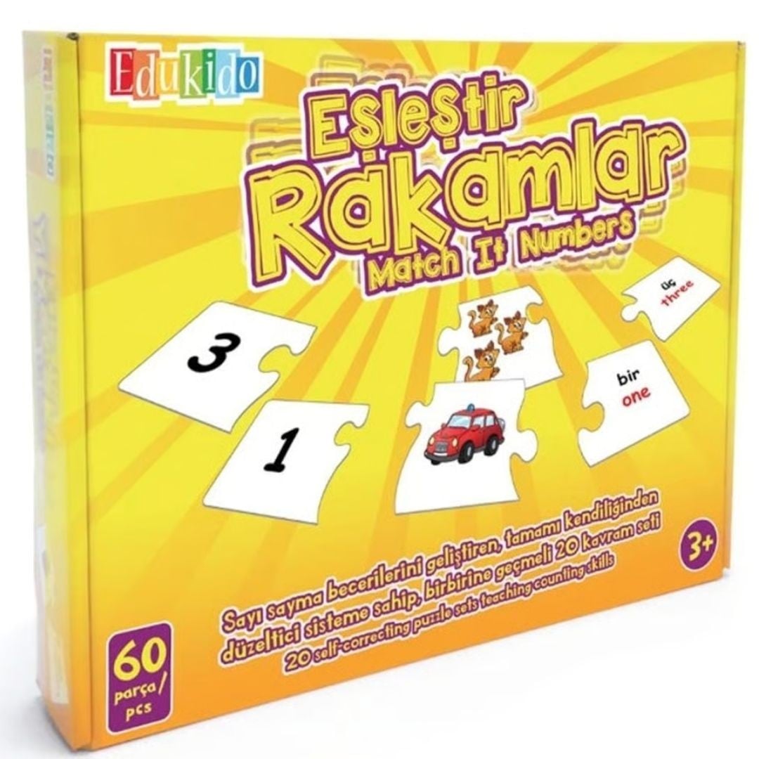 Eşleştir, Rakamlar Mukavva Puzzle