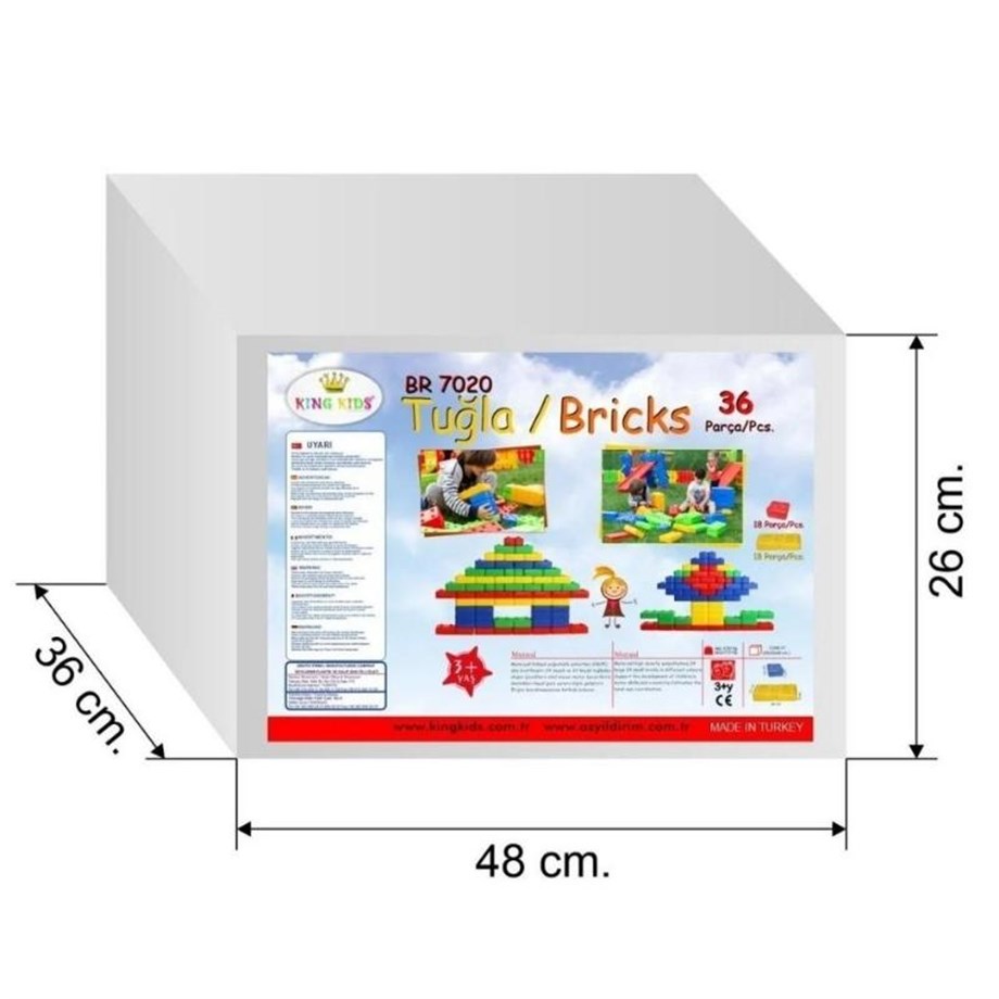 King Kids Tuğla 36 Parça
