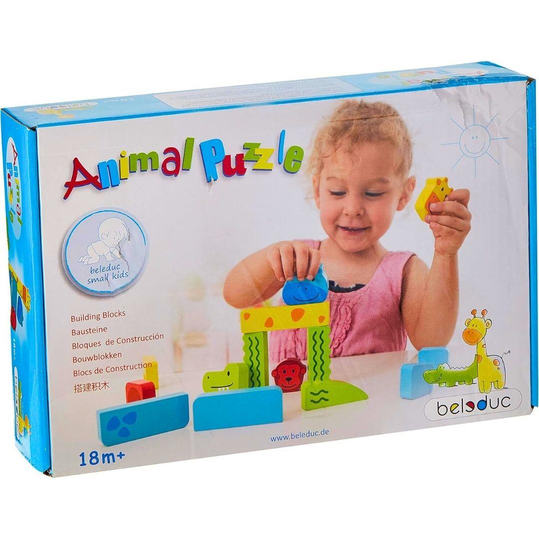 Mini Hayvanlar Ahşap Puzzle 14 Parça