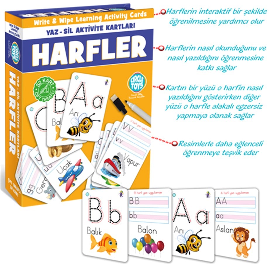 Circle Toys Yaz-Sil Harfler