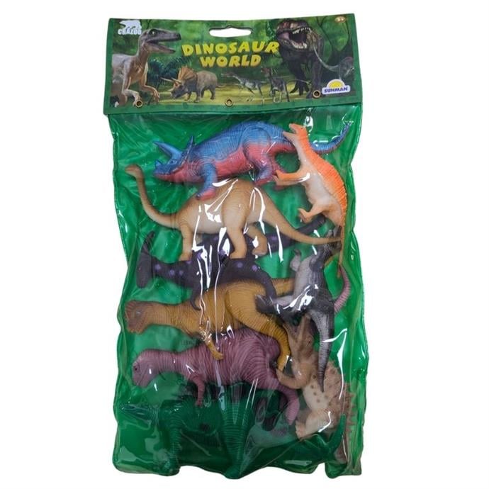 Dinozorların Dünyası Poşetli 9'lu Hayvan Oyun Seti