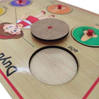 Ahşap Tutmalı Organlar Puzzle