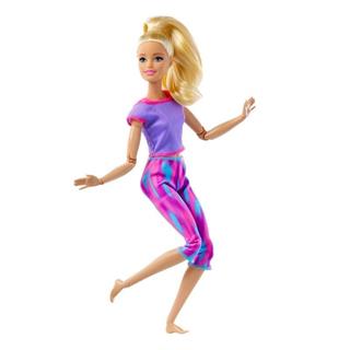 Barbie Sarışın Taytlı Sonsuz Hareket Bebeği