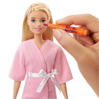 Barbie Yüz Bakımı Yapıyor Oyun Seti /Barbie Wellness