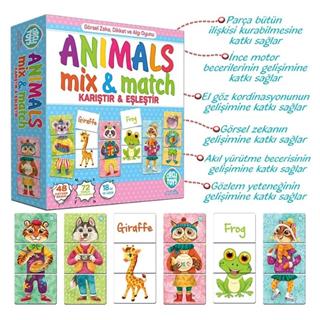 Circle Toys Animals Mix&Match Karıştır&Eşleştir Hayvanlar