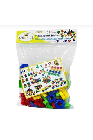 King Kids Vidalı Eğitici Şekiller