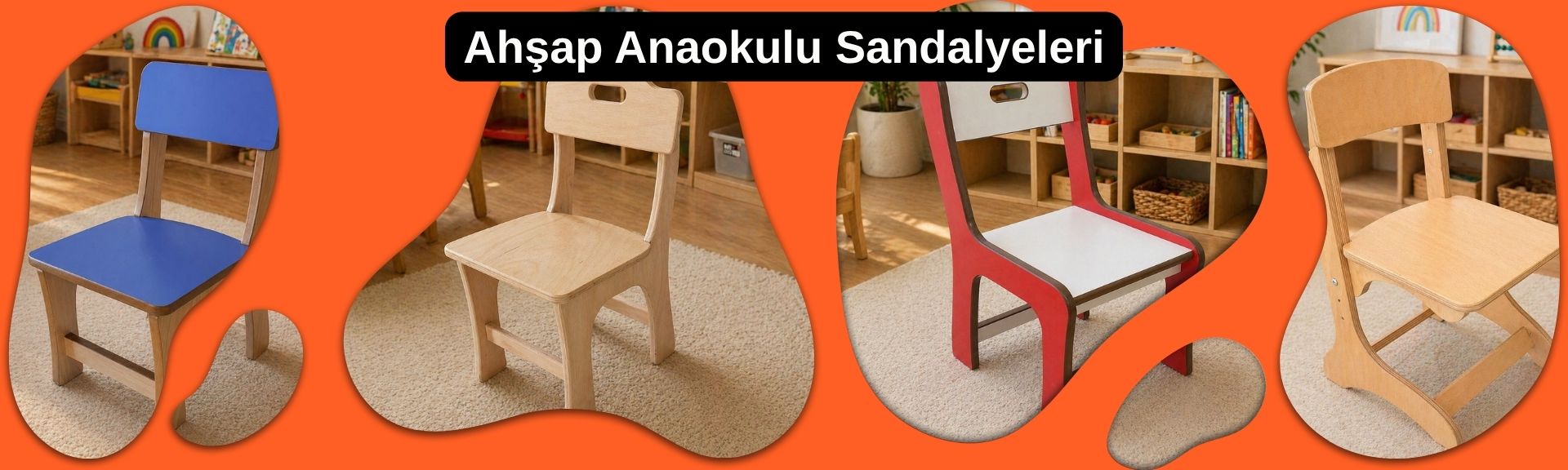 Ahşap Anaokulu Sandalyeleri
