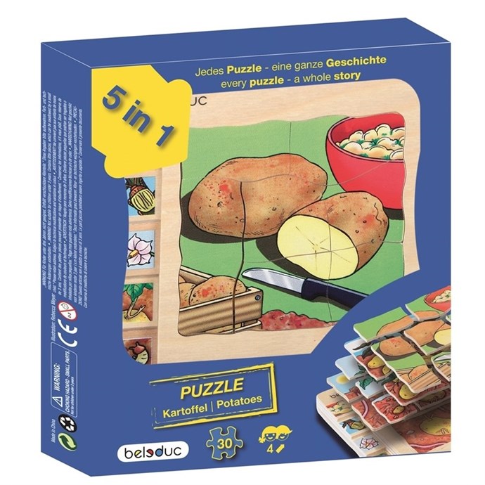 Beleduc Katlı Puzzle-Patates15x15cm