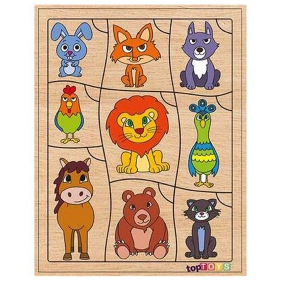 Bil Bakalım Kimin Kuyruğu ? Ahşap Eşleştime Puzzle