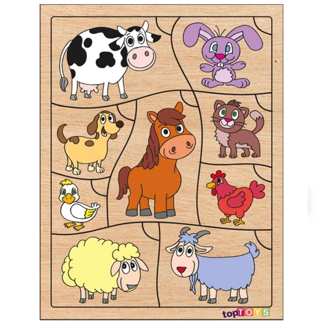 Bil Bakalım Kimin Yavrusu ? Ahşap Eşleştime Puzzle