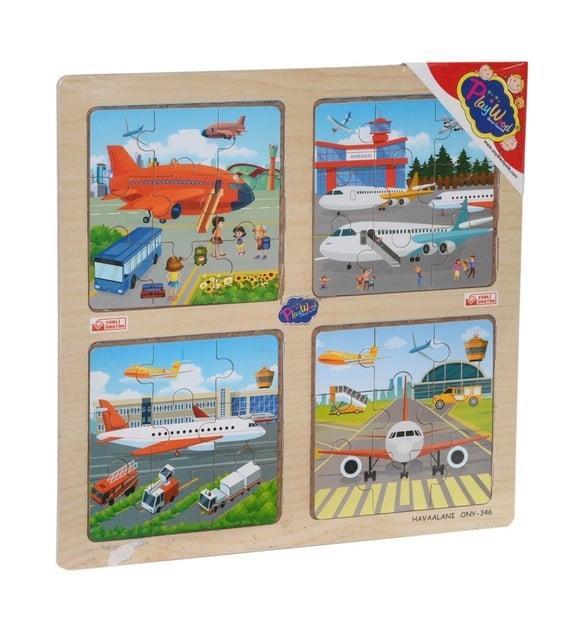 Eğitici 4 lü Puzzle Gezegenler Denizaltı 