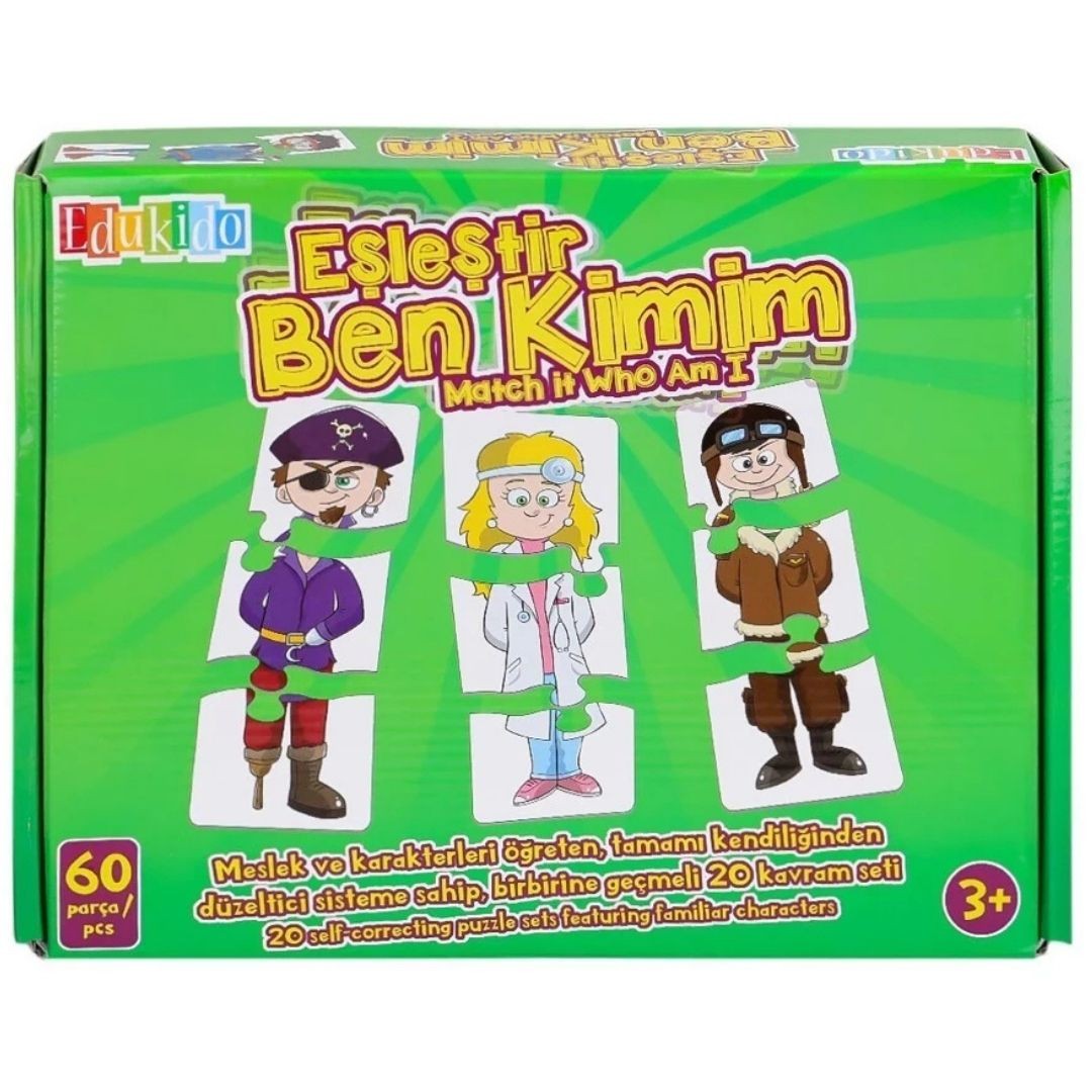Eşleştir, Ben Kimim ? Mukavva Puzzle
