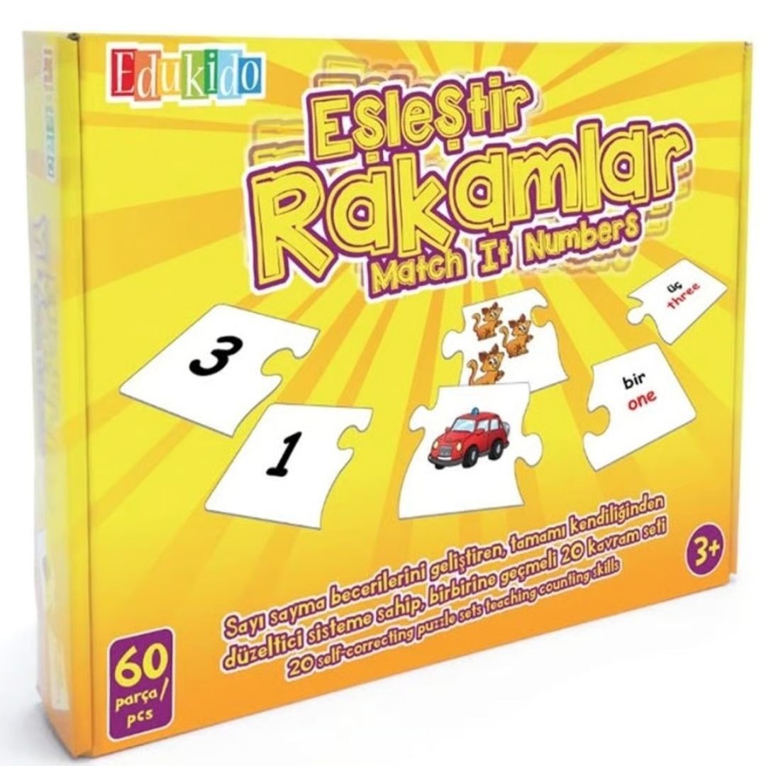 Eşleştir, Rakamlar Mukavva Puzzle