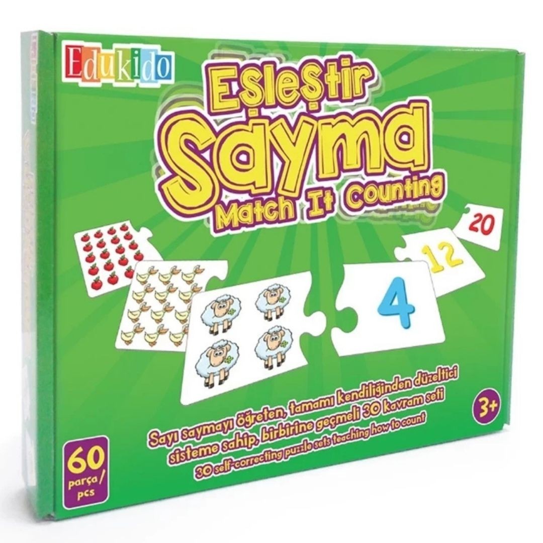 Eşleştir Sayma, Mukavva Puzzle