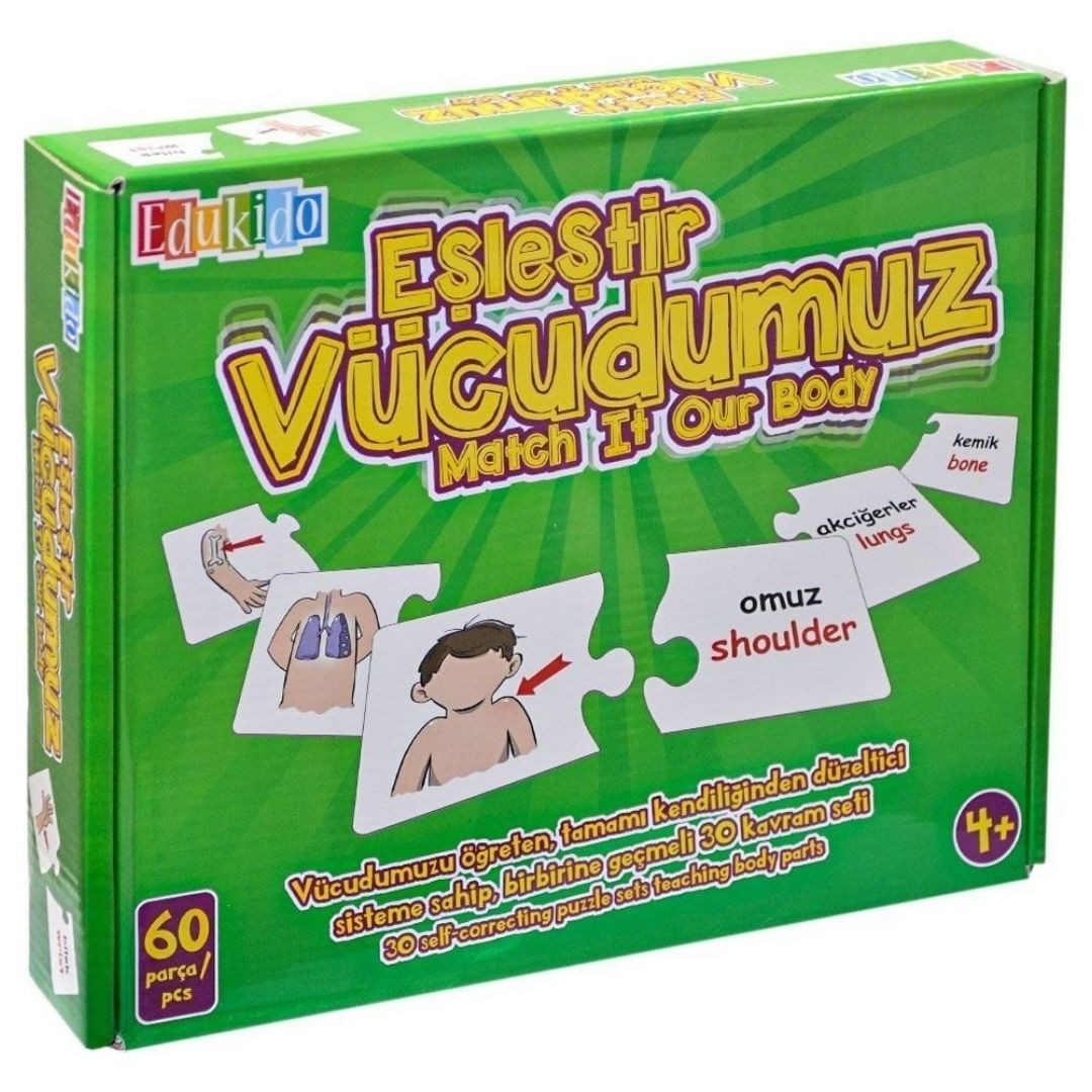 Eşleştir, Vücudumuz Mukavva Puzzle