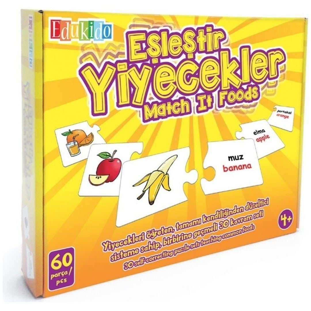 Eşleştir, Yiyecekler Mukavva Puzzle