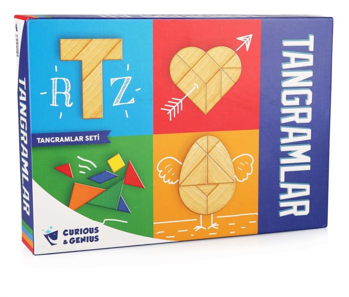 Curious And Genius Tangram Seti - Türkiye'nin Eğlenceli ve Eğitici Oyuncak  Sitesi