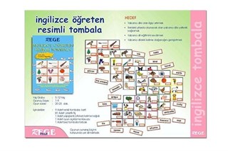 İngilizce Öğreten Resimli Tombala - 1
