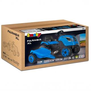 Smoby XL Römorklu Pedallı Traktör - Mavi